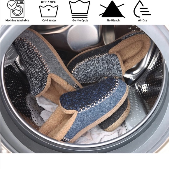 GUMUSSERVI Men’s Moccasin Memory Foam Slippers - Picture 9 of 9